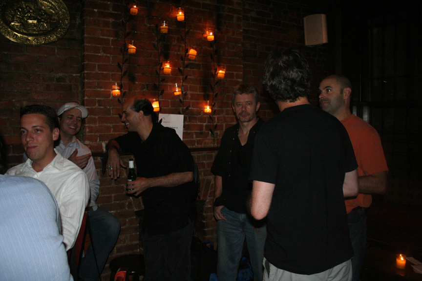 The crowd at Deacon Brodie's